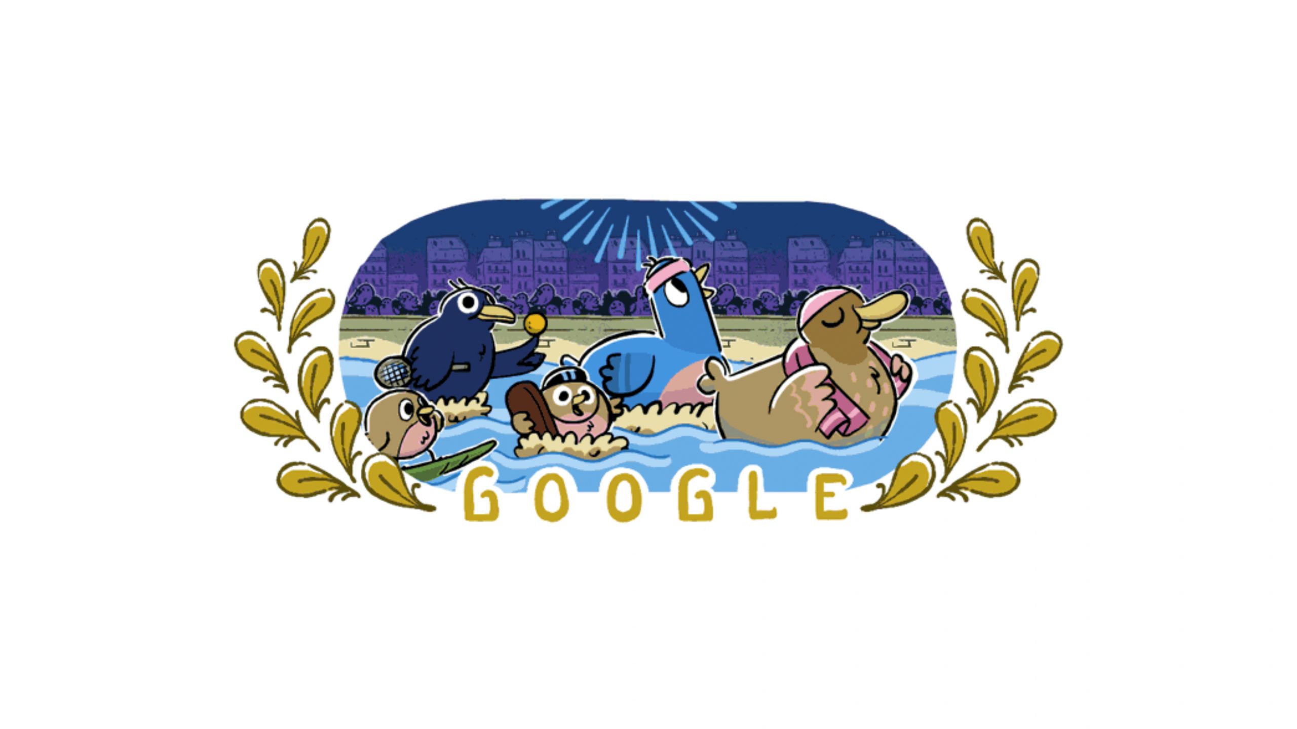 Google celebra Olimpíadas de 2024 em 'doodle'